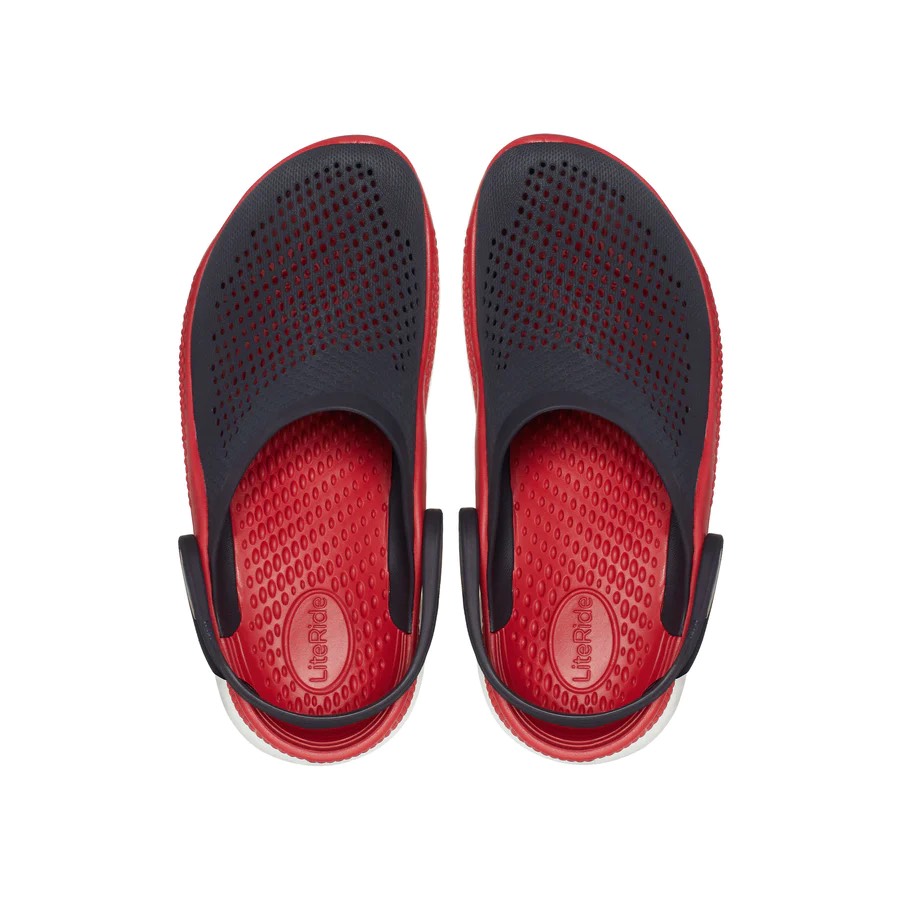 Clog LR - Navy/ Pepper Xanh Đen Đỏ bóp eo