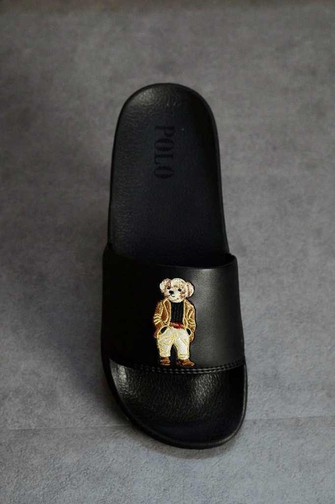 Dép Polo Bear Slide - Full Black