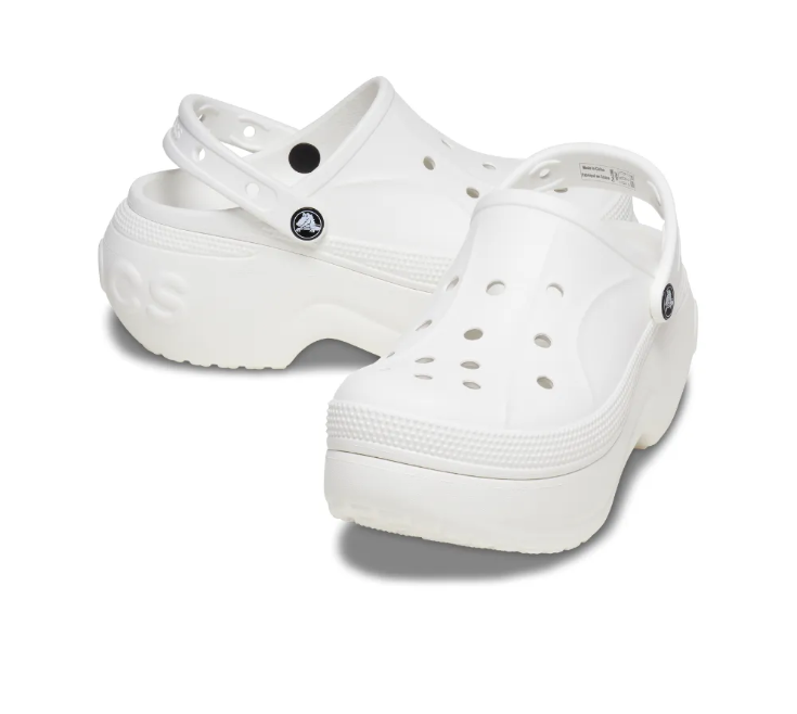 Clog Crocs Uniex - BELLA - WHITE -TRẮNG