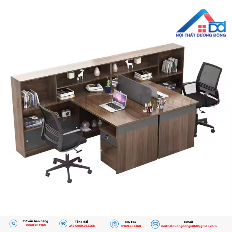 Mẫu bàn gỗ công nghiệp văn phòng hiện đại, cao cấp