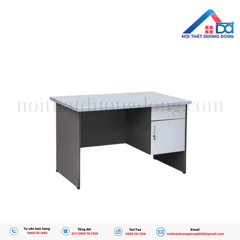 Mẫu bàn gỗ hộc treo 1m2