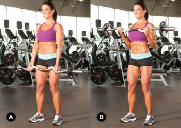Bài tập phát triển bắp tay thon gọn EZ bar curls