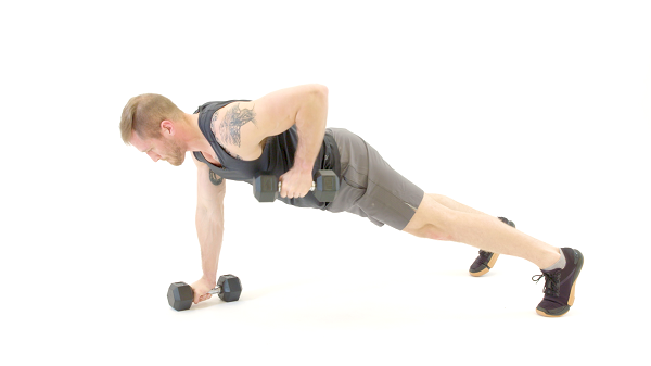 Bài tập Dumbbell Renegade Row