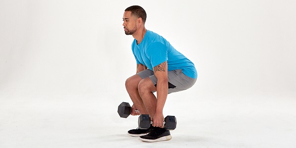 Bài tập với tạ tay Squat