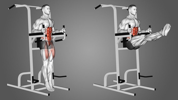 Bài tập gym Roman Chair Leg Raises