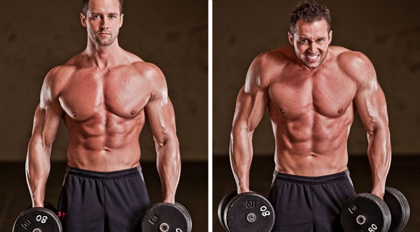 Bài tập nhún vai cùng với tạ Dumbbell Shrugs