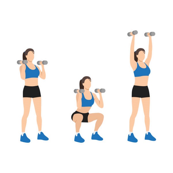 Bài tập squat giữ tạ
