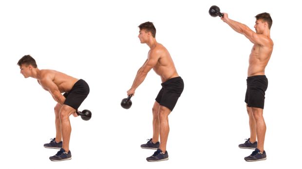 Bài tập vai đánh tạ bình vôi - Kettlebell Swing