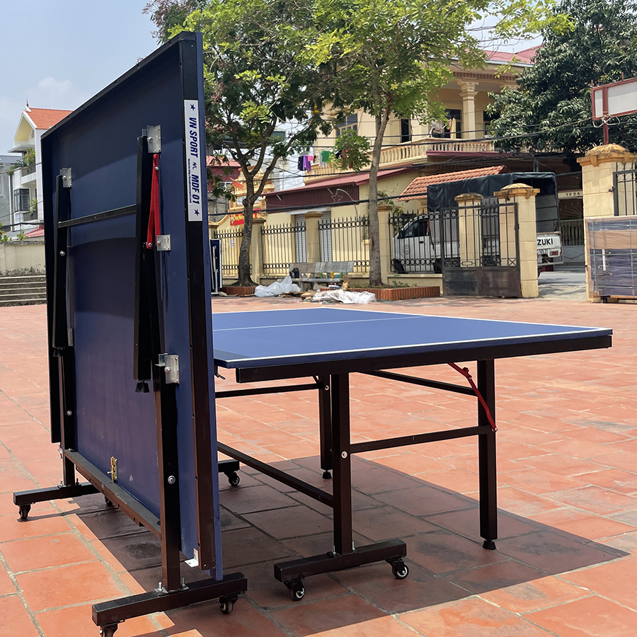 Bàn bóng bàn VN SPort MDF 01 khi gấp gọn