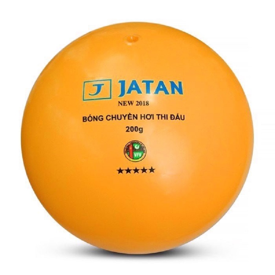 Hình ảnh về mặt trước của quả bóng chuyền hơi thi đấu Động Lực Jatan 200g