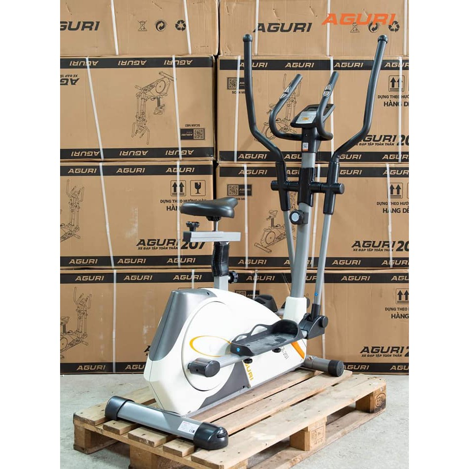 Hình ảnh thực tế về xe đạp tập toàn thân dạng Eliptical Aguri AGE 207
