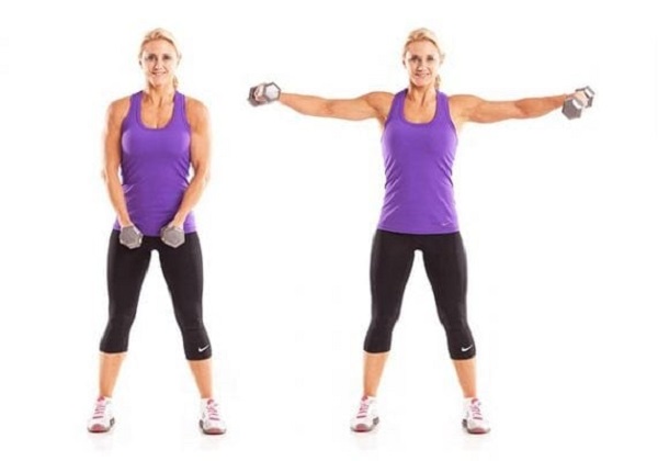 Bài tập Dumbbell lateral raise