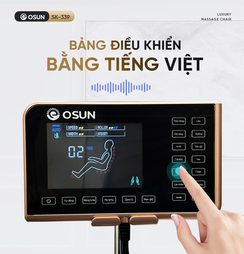 Hệ thống con lăn massage của ghế massage toàn thân OSUN SK-399  thư giãn