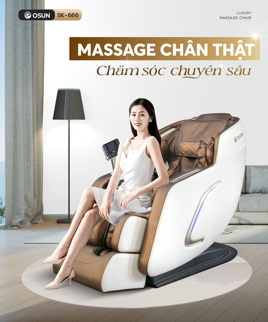 Ghế Massage SK-666 chăm sóc chuyên sâu