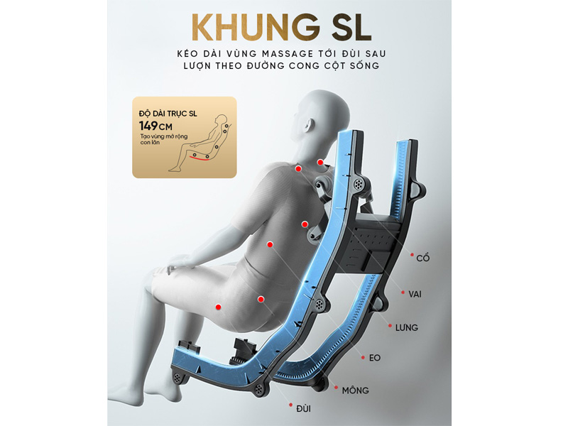 Ghế OSUN V-969 có khung đỡ SL an tianf tiện ích