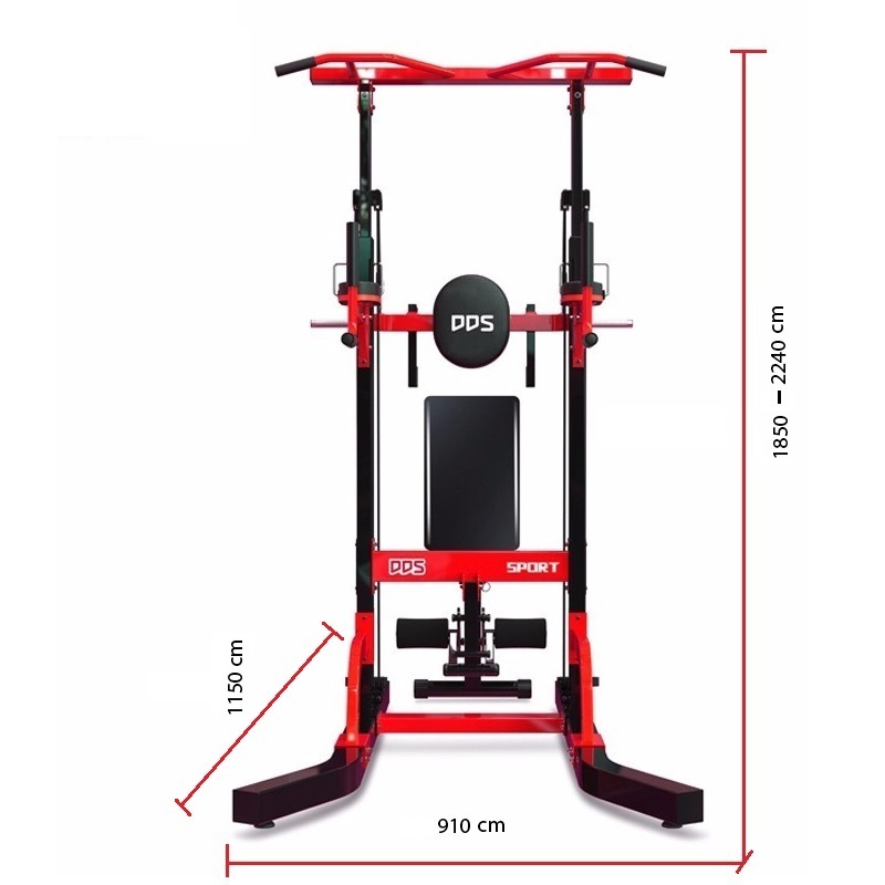 Kích thước của ghế tập tạ đa năng DDS - 7705D
