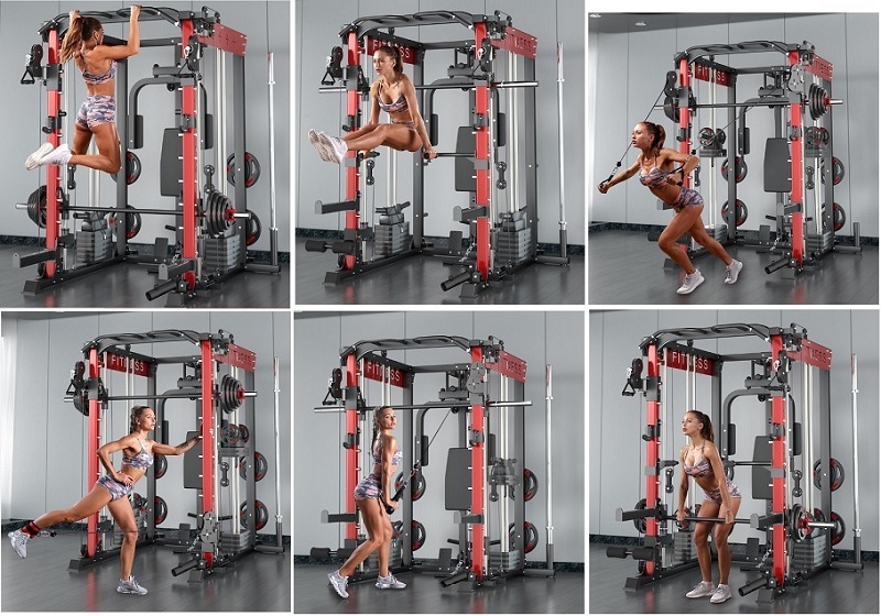 Các bài tập phổ biến cùng với giàn tạ đa năng cao cấp Fitness 168s