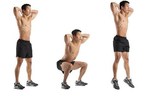 Bài tập squat cho nam nhằm phát triển cơ đùi mông