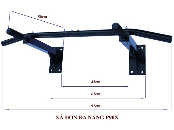 XÀ ĐƠN ĐA NĂNG WALL PULL UP BAR P90X