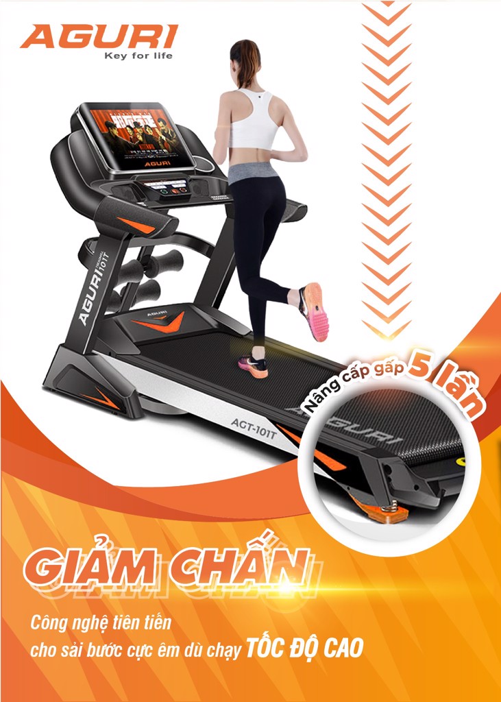 CHẠY BỘ ĐIỆN GIA ĐÌNH AGURI AGT-101T