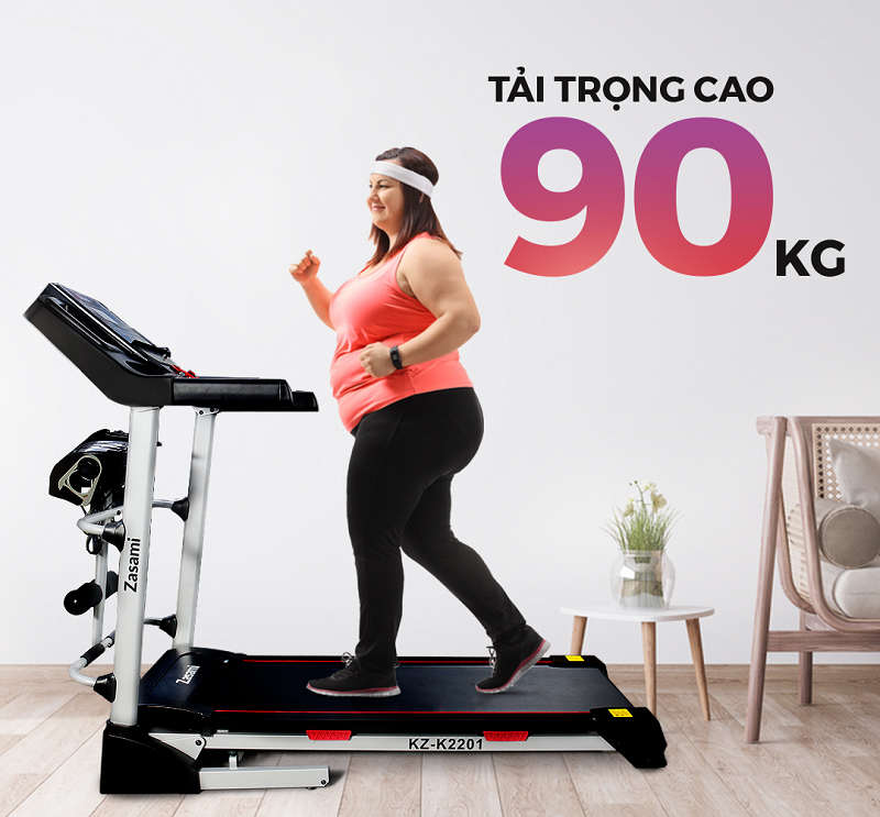 Zasami KZ-K2201 chịu được trọng lượng lớn giúp việc tập luyện thật sự tiện ích