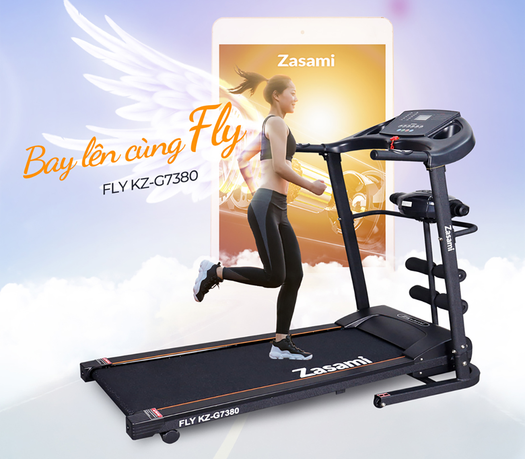 Máy chạy bộ đa năng Zasami Fly KZ-G7380 chất lượng uy tín