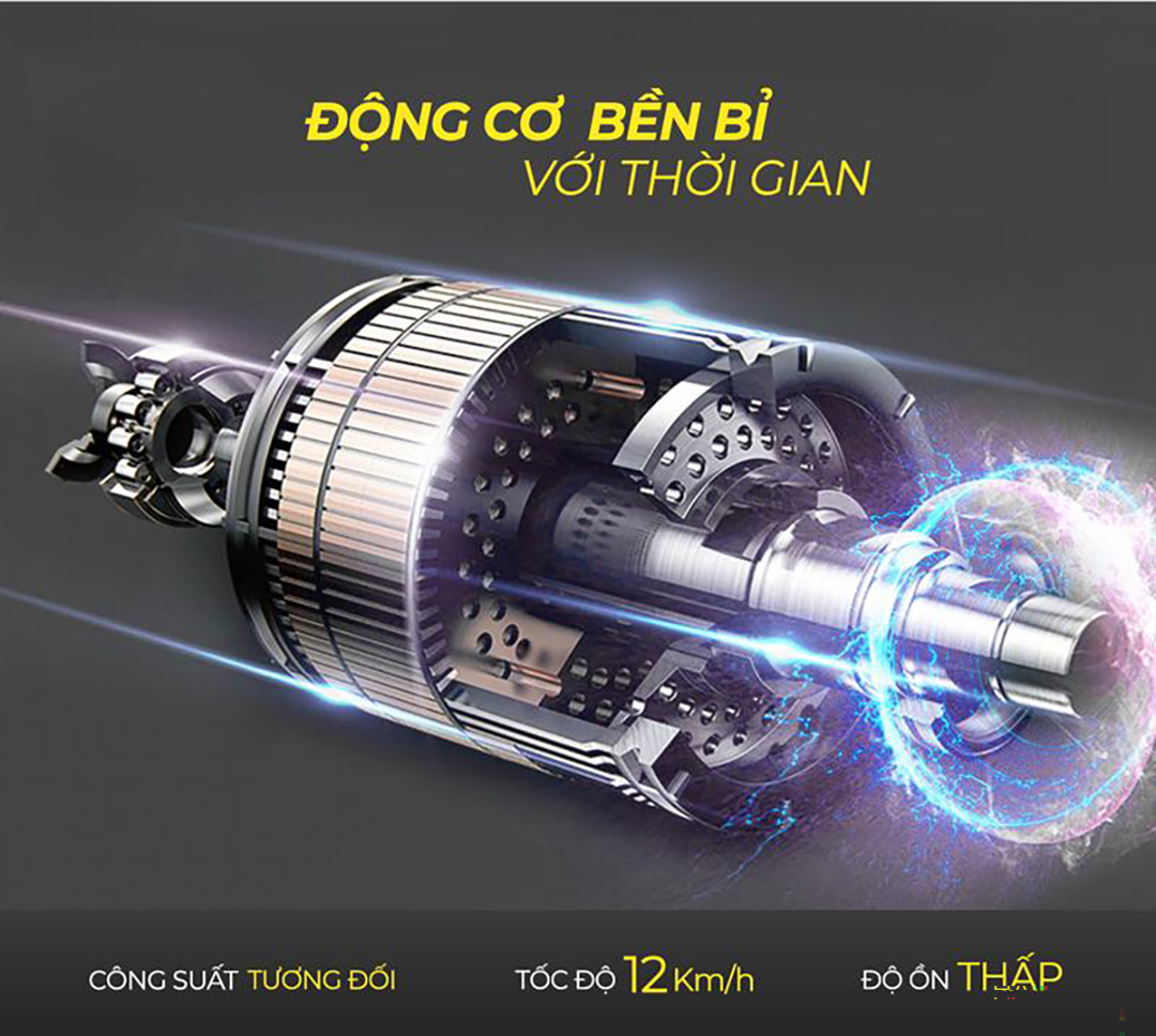 Máy chạy bộ điện Zasami KZ-S180 có động cơ bền bỉ theo thời gian