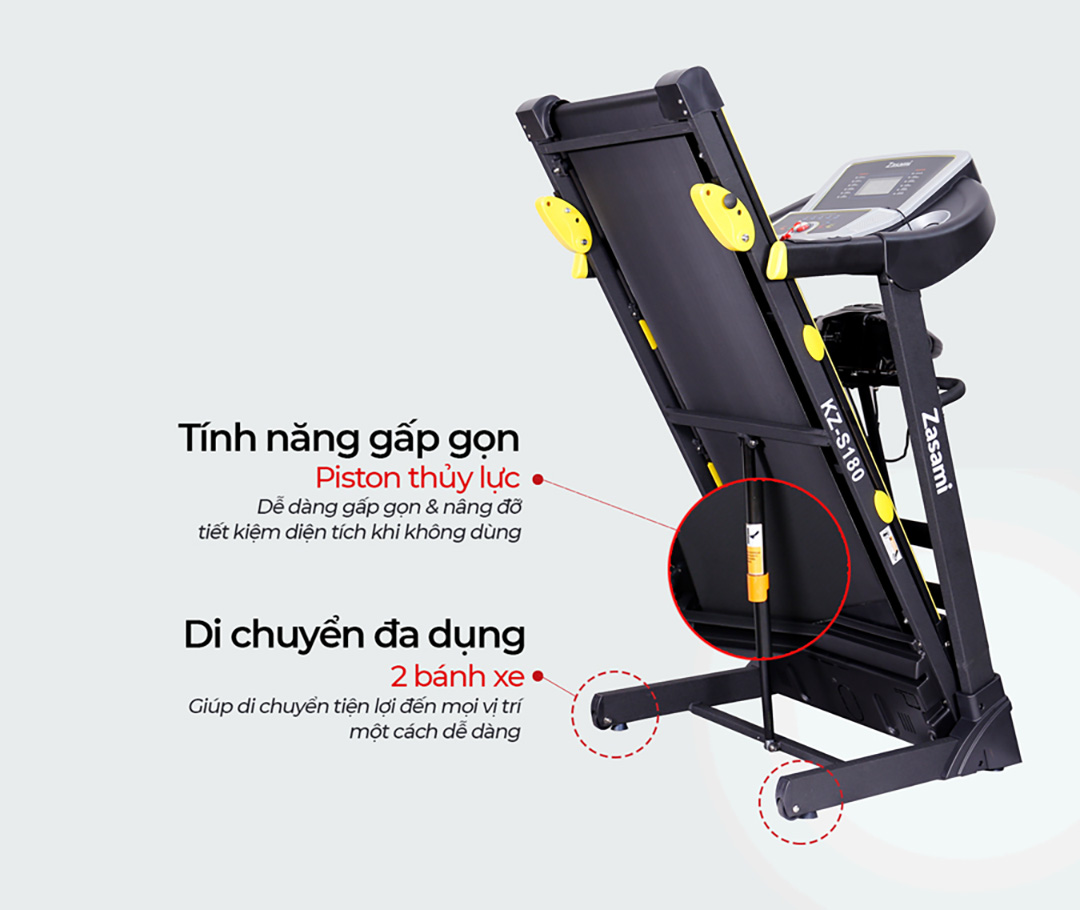 Zasami KZ-S180 khả năng gấp gọn di chuyển tiện ích