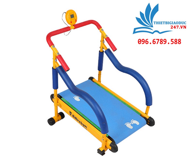 Hình ảnh máy tập chạy bộ trẻ em chính hãng màu sắc bắt mắt