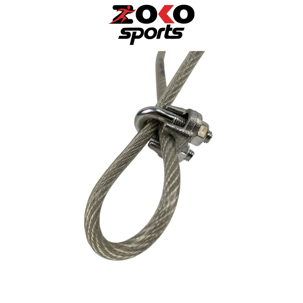 Hình ảnh ốc khóa dây cáp kéo xô giàn tạ đa năng cùng dây thừng kéo cáp