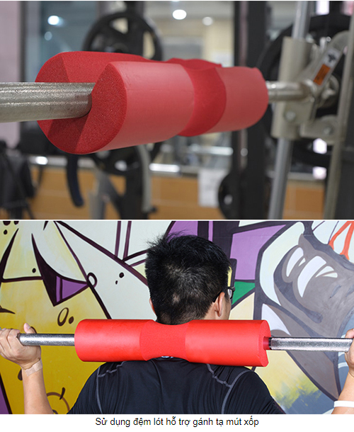 ĐỆM LÓT HỖ TRỢ GÁNH TẠ MÚT XỐP