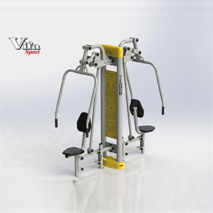 Hình ảnh về tập đẩy tay 712122 - Thiết bị thể thao công viên cao cấp trụ đôi