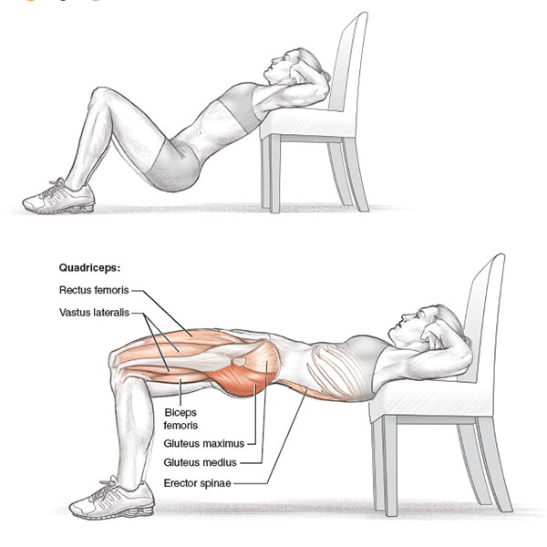 Tập hip thrust tại nhà đúng cách
