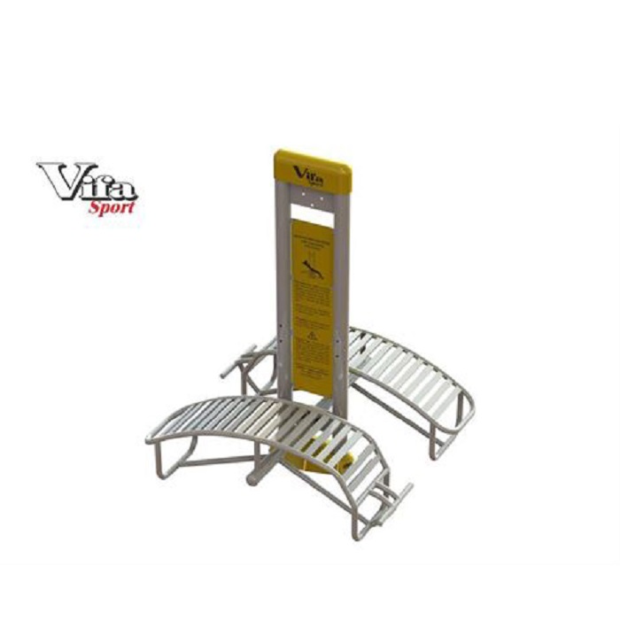 Hình ảnh thiết bị thể thao công viên cao cấp trụ đôi - Lưng bụng 712312