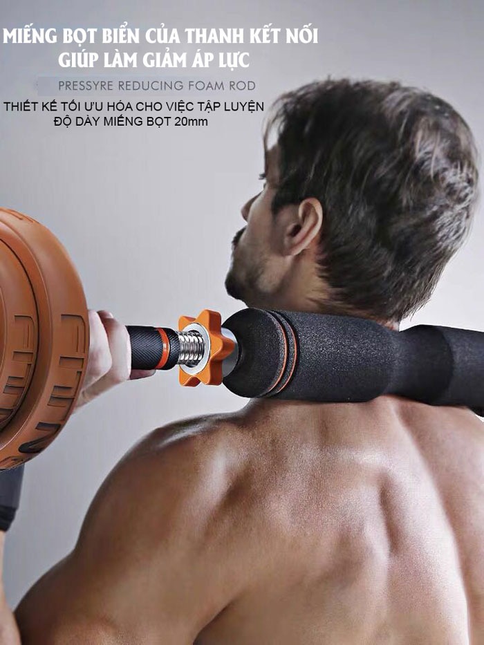 Thiết kế của mút gáng tạ của bộ tạ đa năng FED loại 30kg