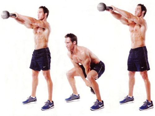 Bài tập vung tạ đấm (Kettlebell Swing)