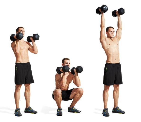 Bài tập Dumbbell Front Squat