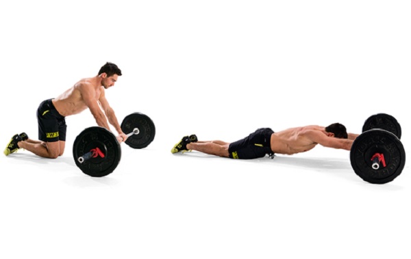 Bài tập quỳ lăn tạ đòn - Barbell Rollout