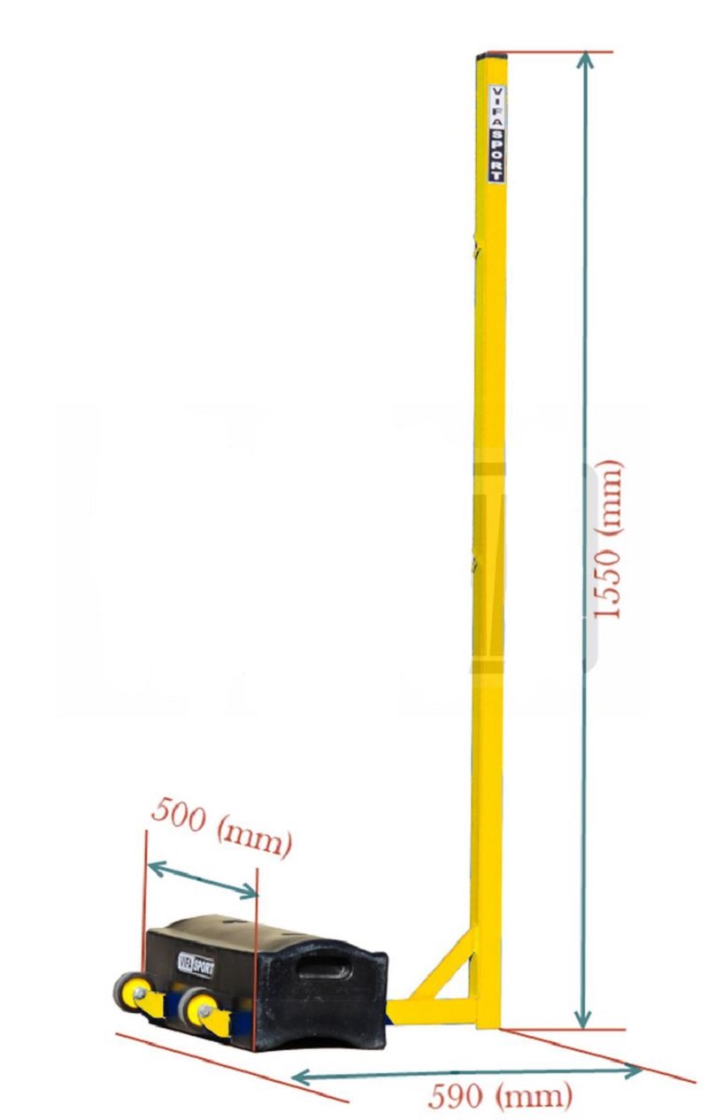 Mẫu trụ cầu lông đối trọng thùng nhựa 501513