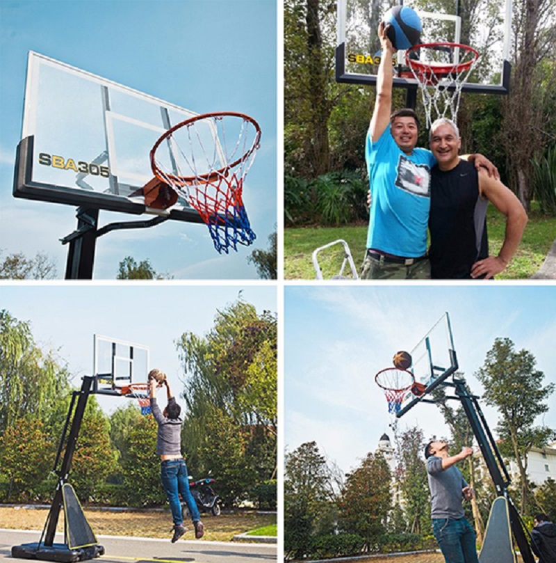 Hình ảnh trải nghiệm cùng trụ bóng rổ nhập khẩu S207 New