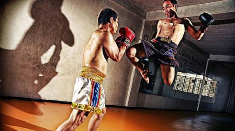 đòn đánh lên gối muay thái