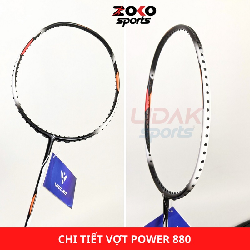 Chi tiết về vợt cầu lông Vicleo Power 880 chính hãng căng 9kg 10kg 11kg 12kg