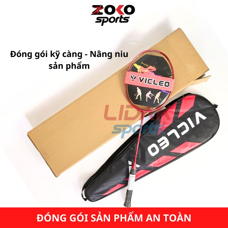 Hình ảnh đóng gói vợt cầu lông Vicleo Tubor 7100 khung carbon