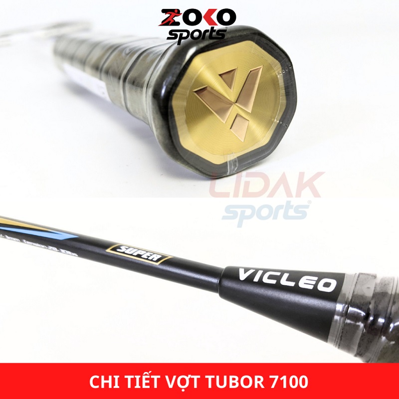 Chi tiết vợt cầu lông Vicleo Tubor 7100 khung carbon