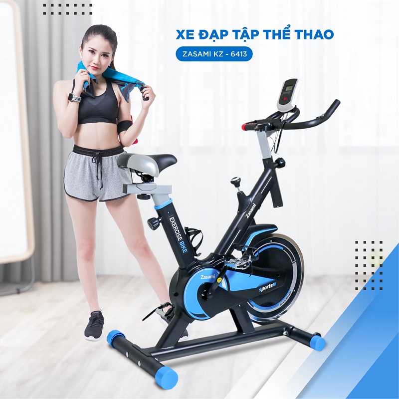 Hình ảnh xe đạp tập thể dục Zasami KZ-6413 chính hãng