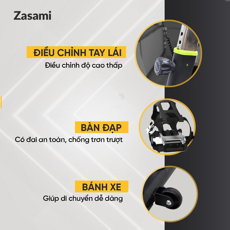 Xe đạp tập thể dục Zasami KZ-6417 tiện ích bền bỉ và an toàn