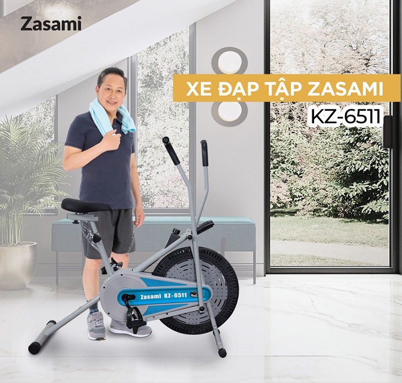 Hình ảnh xe đạp tập thể dục Zasami KZ-6511 chính hãng bền bỉ