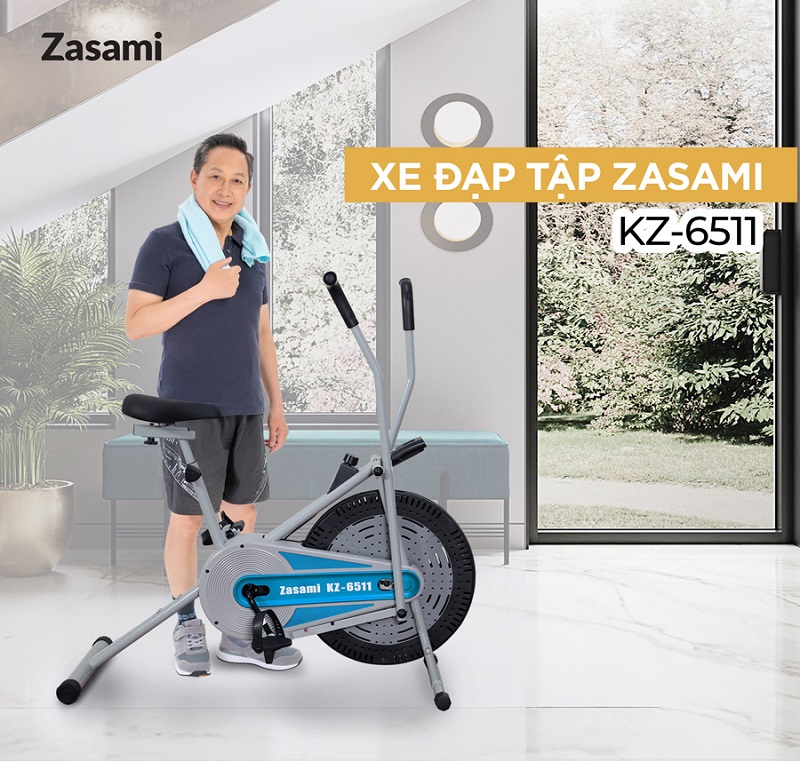 Hình ảnh xe đạp tập thể dục Zasami KZ-6511 chính hãng bền bỉ