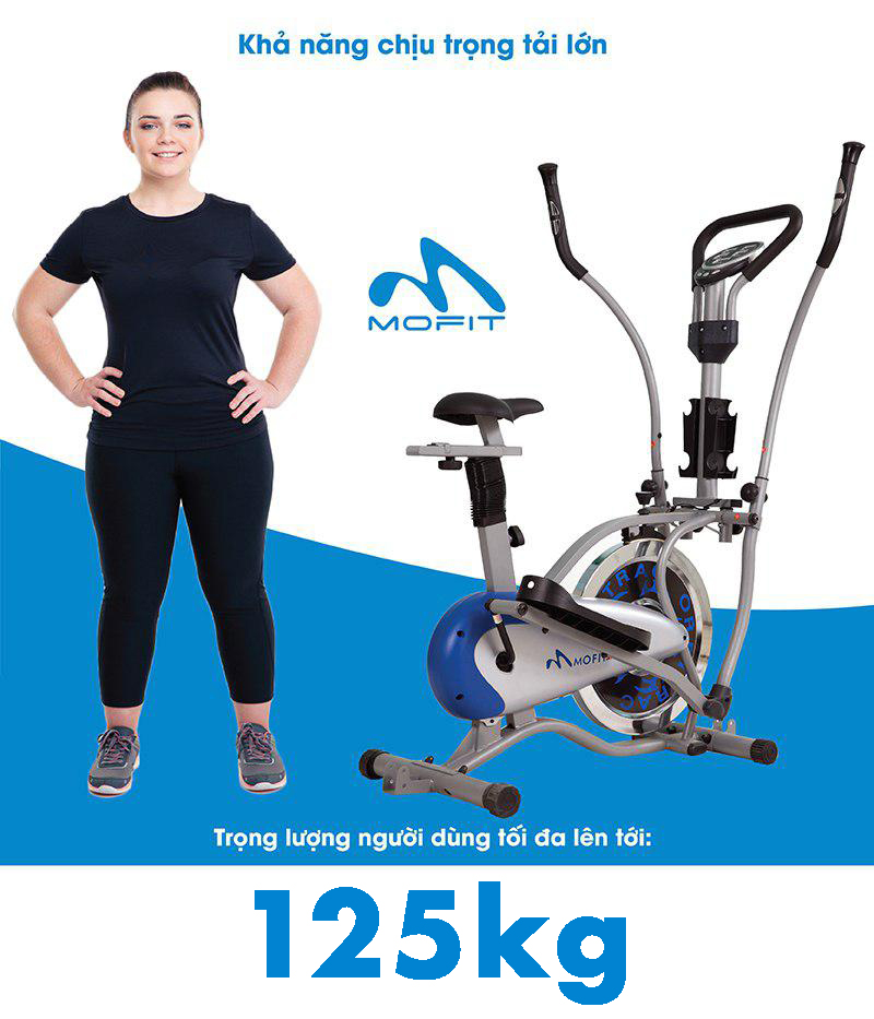 Trọng lượng người dùng tối đa dành cho xe đạp tập bánh đà đặc MO 2085