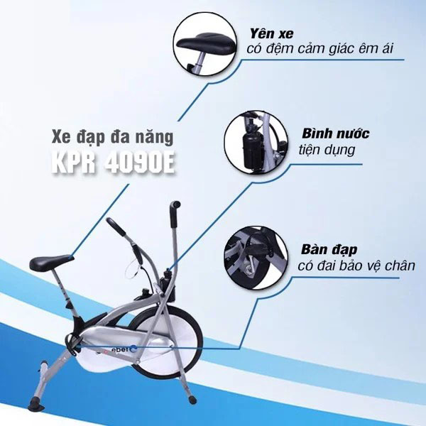 Chi tiết xe đạp đa năng KPR 4090E